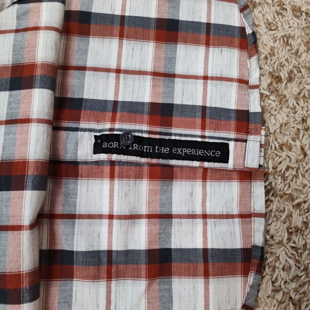 Prana Men‎ Sz L Plaid Short Sleeve Button Up Shirt - Picture 10 of 10